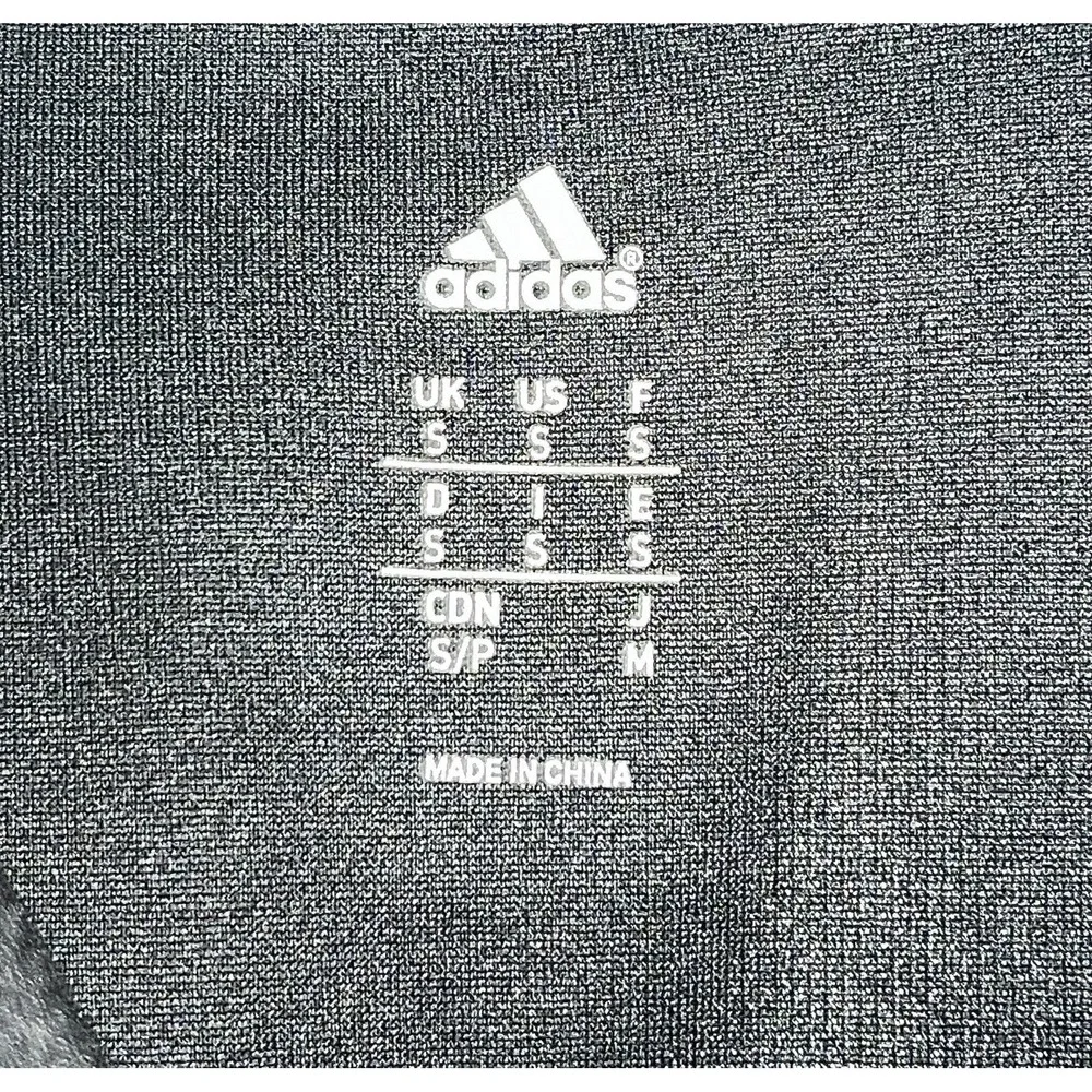 Adidas Running Shirt Men's Small Black Reflective Breathable‎ Lightweight Gym